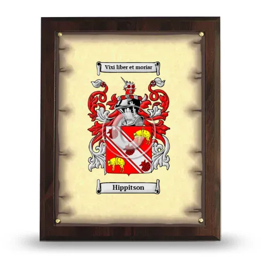 Hippitson Coat of Arms Plaque