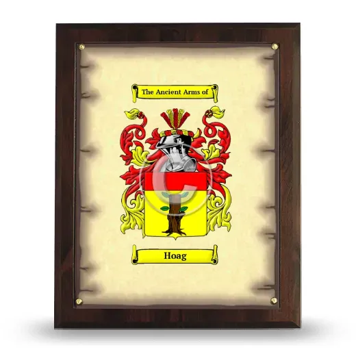 Hoag Coat of Arms Plaque
