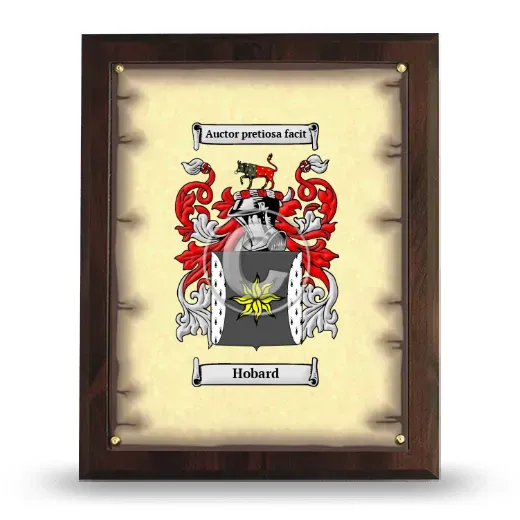 Hobard Coat of Arms Plaque