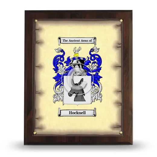 Hocknell Coat of Arms Plaque