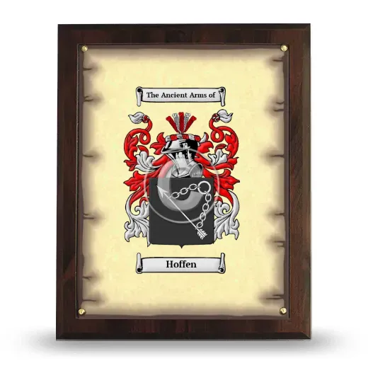 Hoffen Coat of Arms Plaque