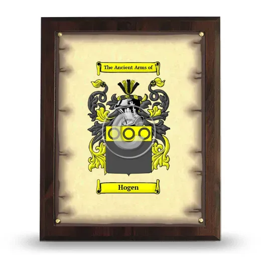 Hogen Coat of Arms Plaque