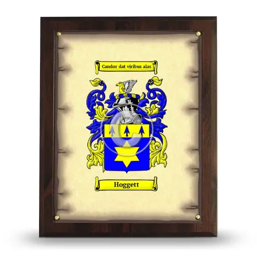 Hoggett Coat of Arms Plaque