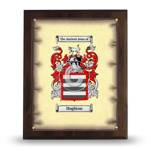 Hoghton Coat of Arms Plaque