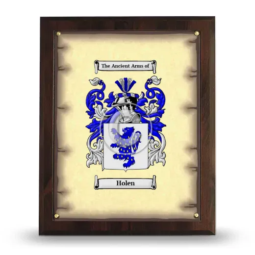 Holen Coat of Arms Plaque