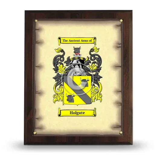 Holgate Coat of Arms Plaque