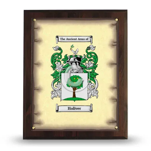 Holiver Coat of Arms Plaque
