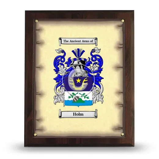 Holm Coat of Arms Plaque