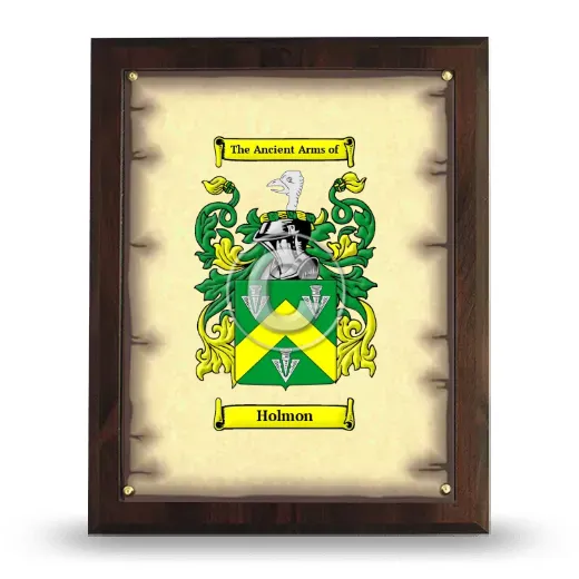 Holmon Coat of Arms Plaque