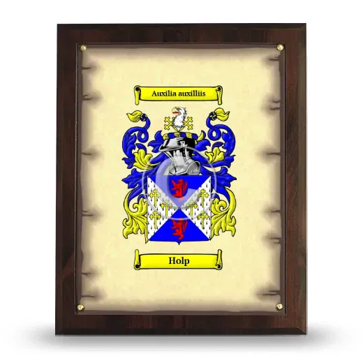 Holp Coat of Arms Plaque