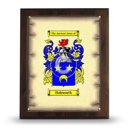 Holzworth Coat of Arms Plaque
