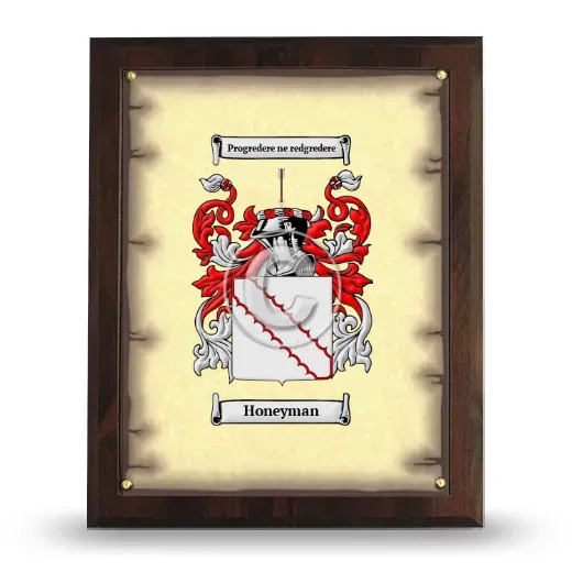 Honeyman Coat of Arms Plaque