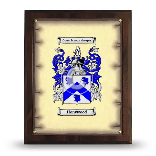 Honywood Coat of Arms Plaque