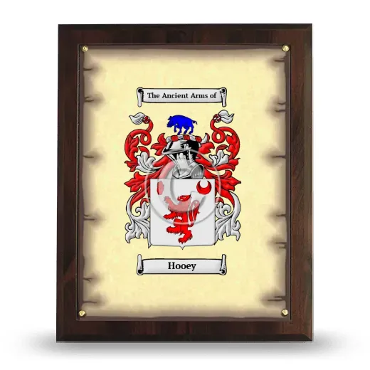 Hooey Coat of Arms Plaque