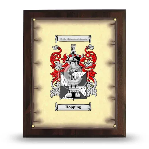 Hopping Coat of Arms Plaque