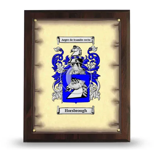 Horsbrough Coat of Arms Plaque
