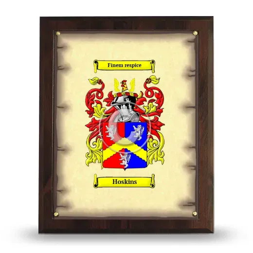 Hoskins Coat of Arms Plaque