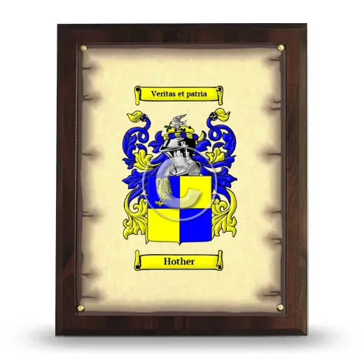 Hother Coat of Arms Plaque