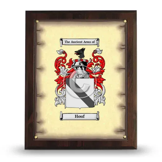 Houf Coat of Arms Plaque
