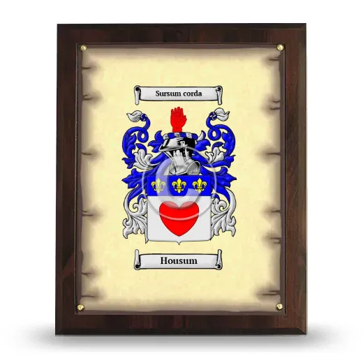 Housum Coat of Arms Plaque