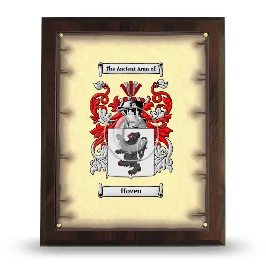 Hoven Coat of Arms Plaque