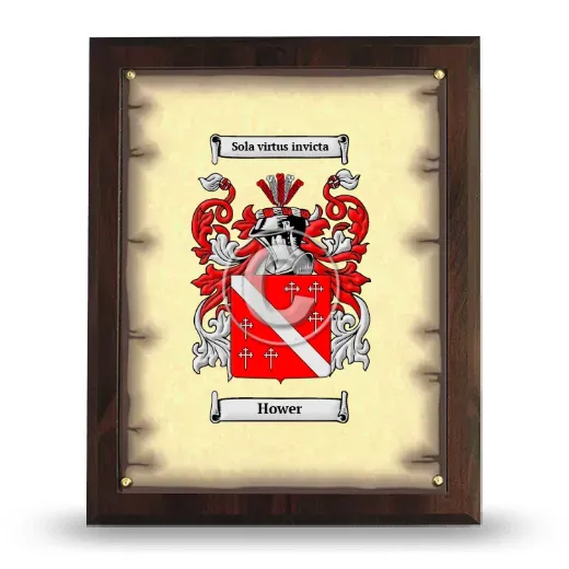 Hower Coat of Arms Plaque