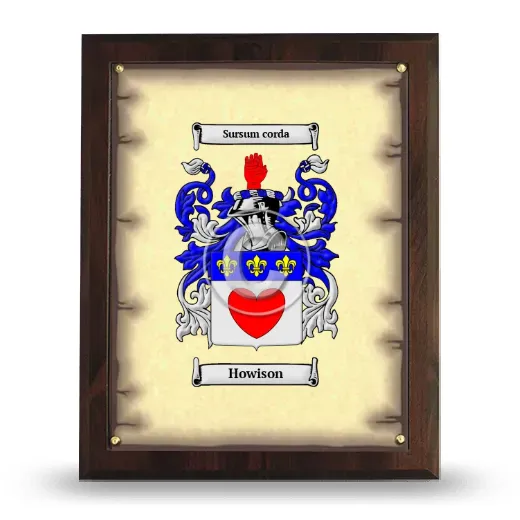 Howison Coat of Arms Plaque