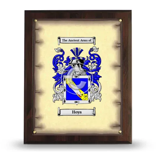 Hoya Coat of Arms Plaque