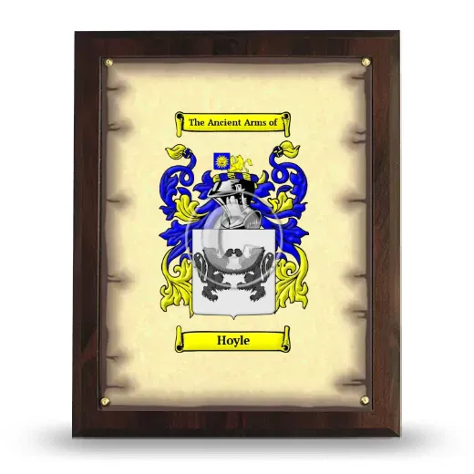 Hoyle Coat of Arms Plaque