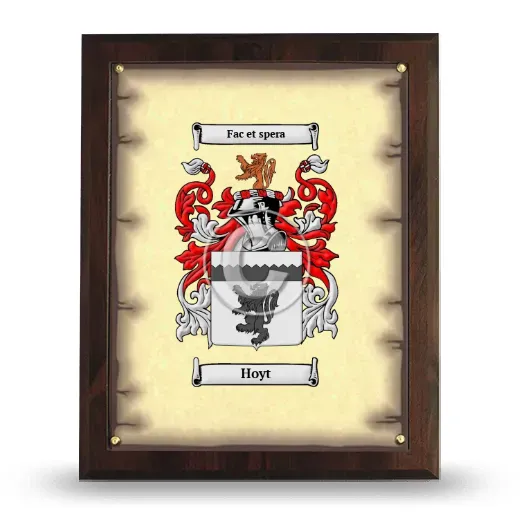 Hoyt Coat of Arms Plaque