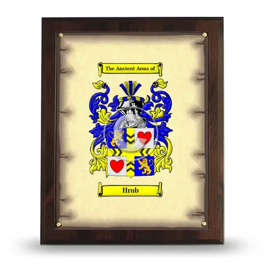 Hrub Coat of Arms Plaque