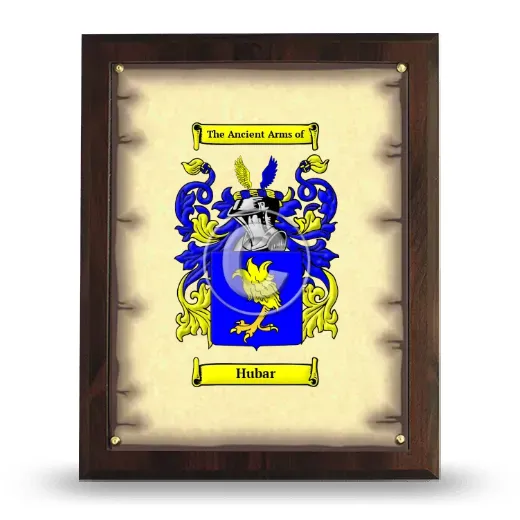 Hubar Coat of Arms Plaque