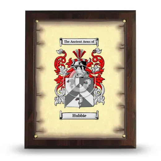 Hubbie Coat of Arms Plaque