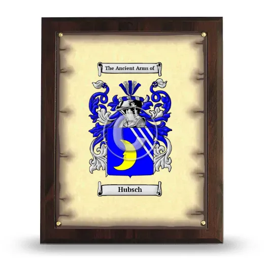 Hubsch Coat of Arms Plaque