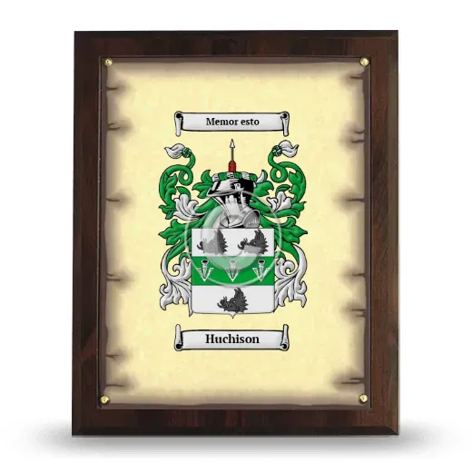 Huchison Coat of Arms Plaque