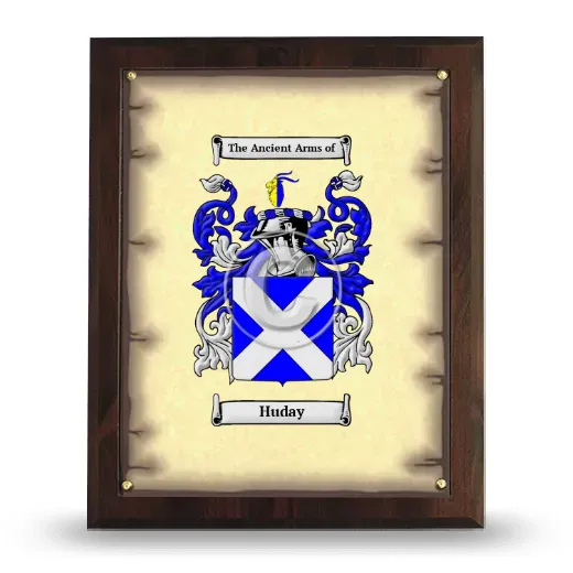 Huday Coat of Arms Plaque