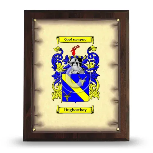 Hughorthay Coat of Arms Plaque