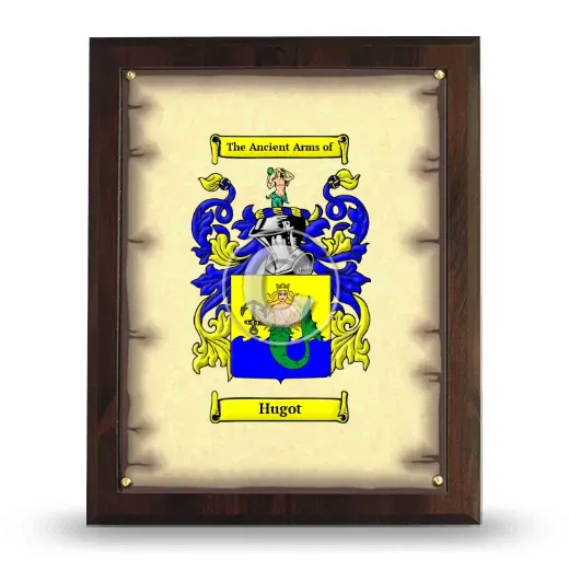 Hugot Coat of Arms Plaque