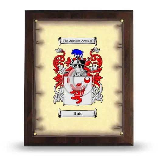 Huie Coat of Arms Plaque