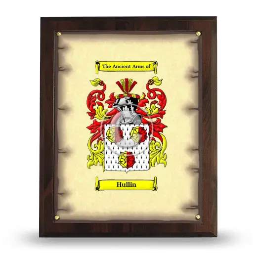 Hullin Coat of Arms Plaque