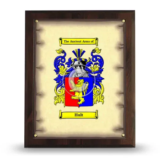 Hult Coat of Arms Plaque