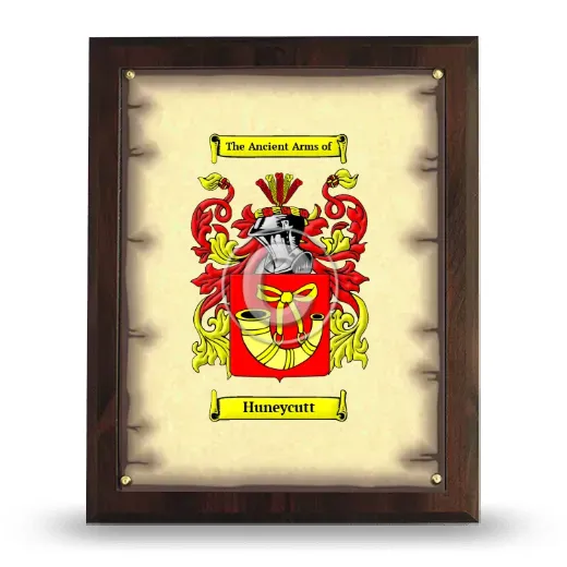 Huneycutt Coat of Arms Plaque