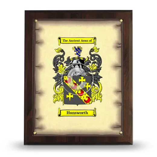 Hunsworth Coat of Arms Plaque