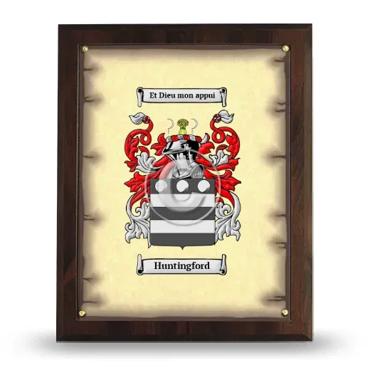 Huntingford Coat of Arms Plaque