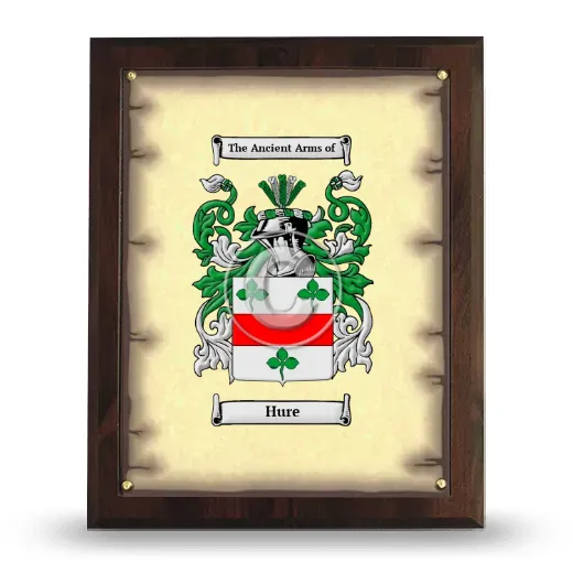 Hure Coat of Arms Plaque