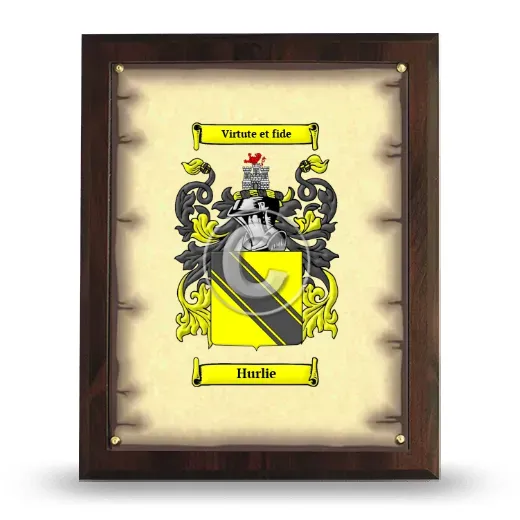 Hurlie Coat of Arms Plaque