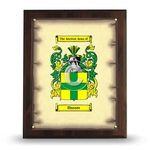 Husser Coat of Arms Plaque