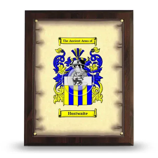 Hustwaite Coat of Arms Plaque