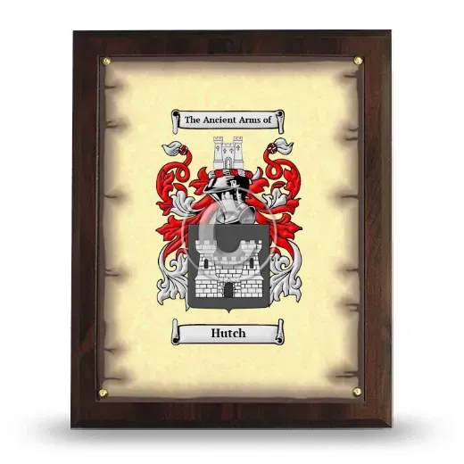 Hutch Coat of Arms Plaque