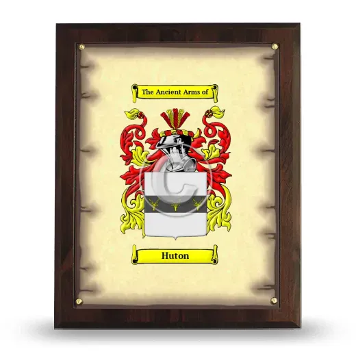 Huton Coat of Arms Plaque